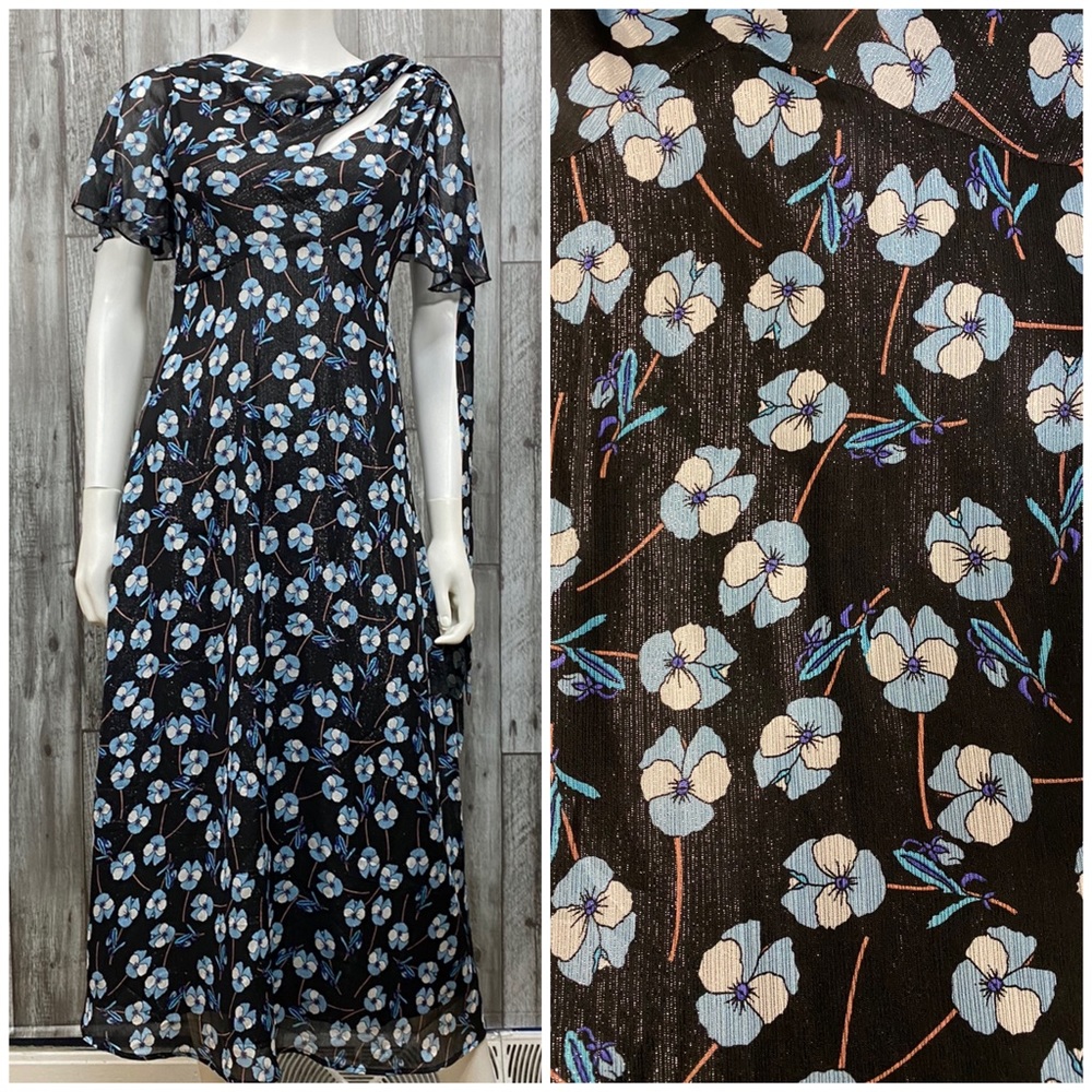 ⭐️Nasty Gal Sparkly Floral Dress